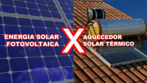 Diferença entre Aquecedor Solar de Água e Energia Fotovotaica